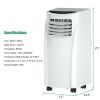 8,000 BTU Portable Air Conditioner with Sleep Mode and Dehumidifier Function