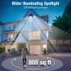 Solar Flood Light Outdoor 218 LED 2000LM;  6500K - 270°Adjustable 3 Heads Solar Light;  Motion Sensor 26ft;  Waterproof IP65 Solar Powered