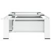 Washing and Drying Machine Pedestal with Pull-out Shelves White