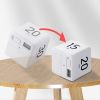 1pc Cube Timer; Gravity Flip Kitchen Timer For Time Management And Countdown Settings 15-20-30-60 Minutes