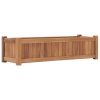 Raised Bed 39.4"x11.8"x9.8" Solid Wood Teak