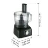 7-Cup 350W Food Processor Vegetable Chopper for Mixing Slicing Kneading