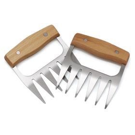 Steel/Plastic Meat Shredder Claws BBQ Claws Pulled Meat Handler Fork Paws for Shredding All Meats Accessories Kitchen Tools Paws (Ships From: Green)