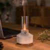 2023 New Design Ultrasonic Smart Humidifier 130ml Essential Oil Aroma Diffuser Candlelight Aroma Diffuser for Home