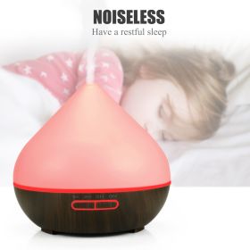 1pc Essential Oil Diffuser; Essential Oil Aromatherapy Diffuser Cool Mist Humidifier With 7 Color Lights For Home Office (Color: Brown)