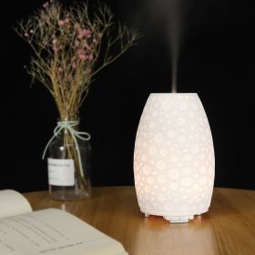 Water Drop Resin Aroma Diffuser Aroma Diffuser Humidifier 130ml Humidifier Warm White Essential Oil Lamp Hollow Machine (Color: 4Qt)