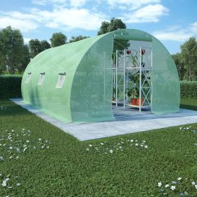 Greenhouse145.3 ft² 177.2"x118.1"x78.7" (Color: White)