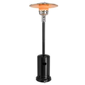 Garden Propane Standing LP Gas Steel Accessories Heater (Color: black.)