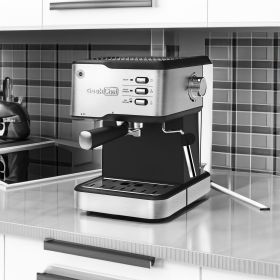 Geek Chef Espresso Machine - 20 Bar Pump Coffee Maker with Milk Frother (Style: White)