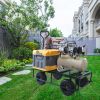 Wagon Cart Garden cart trucks make it easier to transport firewood