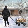 Wagon Cart Garden cart trucks make it easier to transport firewood