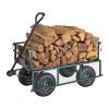 Wagon Cart Garden cart trucks make it easier to transport firewood